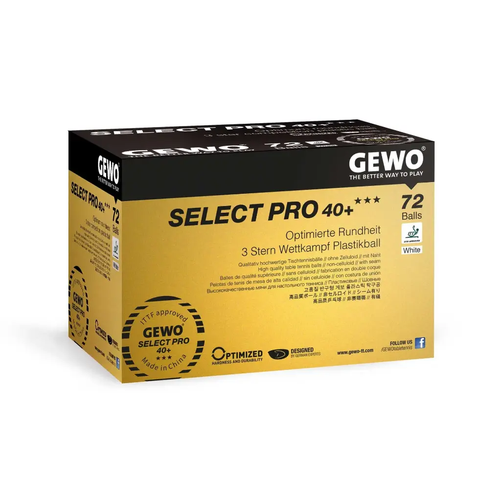 GEWO BALL SELECT PRO 40+*** 72er