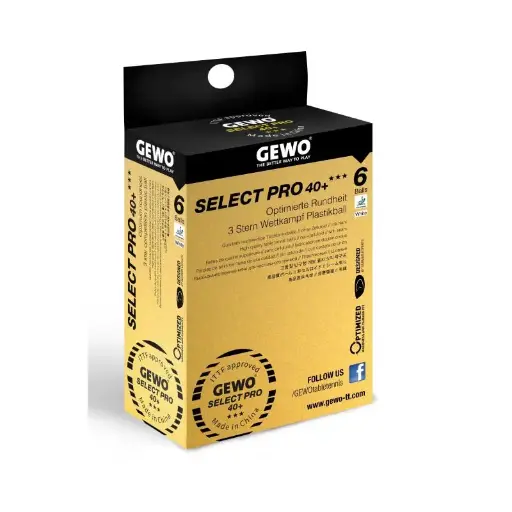 GEWO Ball Select Pro 40+ *** 6er Box white